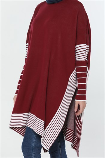 معطف نسائي أحمر مخطط – صناعة تركية