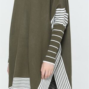 معطف نسائي أخضر (زيتي) – صناعة تركية