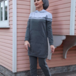 ملابس رياضية نسائية رمادية تصميم رائع و جذاب – صناعة تركية