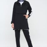 ملابس رياضية نسائية سوداء مخططة - صناعة تركية