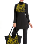 ملابس سباحة نسائية سوداء تصميم رائع و جذاب - صناعة تركية