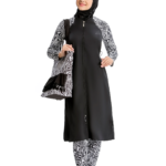 ملابس سباحة نسائية سوداء مزخرفة تصميم رائع و جذاب – صناعة تركية