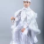 طقم ملابس للأولاد أبيض منقوش .. تصميم عثماني – صناعة تركية