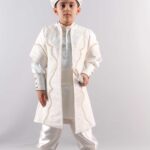 طقم ملابس للأولاد كريمي منقوش .. تصميم عثماني – صناعة تركية