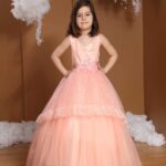 فستان بناتي عرايسي تفاحي .. موديل وتصميم حديث صناعة تركية
