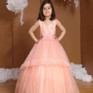 فستان بناتي عرايسي تفاحي .. موديل وتصميم حديث صناعة تركية