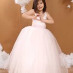 فستان بناتي عرايسي زهري فاتح .. موديل وتصميم حديث صناعة تركية