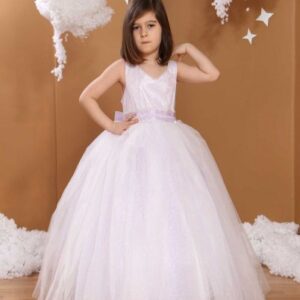 فستان مناسبات أبيض للبنات .. موديل وتصميم حديث صناعة تركية
