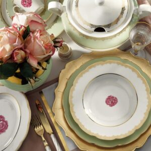 طقم أواني منقوشة من البورسلين (71 قطعة) من أوليمبوس