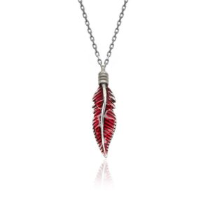 سنسال على شكل ريشة حمراء - صناعة تركية