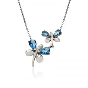 سنسال فضة على شكل يعسوب - صناعة تركية