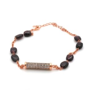 سوار فضة بأحجار طبيعية - صناعة تركية