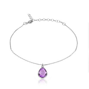 سوار فضة مع قطرة - صناعة تركية