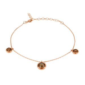 سوار فضة مع حجر دائري - صناعة تركية