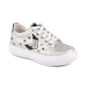 حذاء رياضة بناتي مع أكسسوارات فضة  تصميم حديث - صناعة تركية