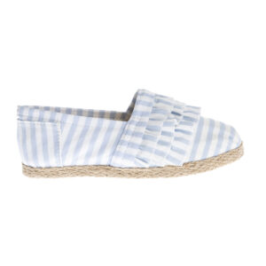 حذاء بناتي أزرق قماش(كتان)  تصميم حديث - صناعة تركية