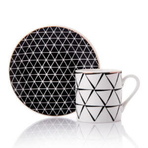 طقم فناجين قهوة تصميم راقي وحديث - صناعة تركية