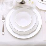 platinum dinner set consisting of 16 pieces, modern and sophisticated design – Turkish product