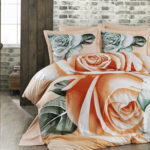 طقم مفارش غطاء السرير سلموني مزوج تصميم حديث وراقي – صناعة تركية