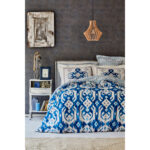 طقم مفارش غطاء السرير مزوج تصميم حديث وراقي – صناعة تركية