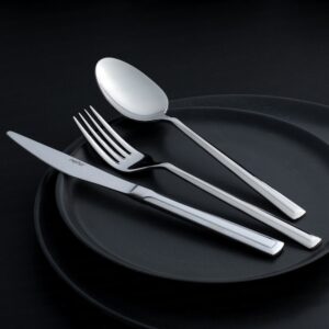 طقم أدوات تناول الطعام ميلانو سيمبل عائلي مكون من 36 قطعة تصميم راقي وحديث بجودة عالية / صناعة تركية – بيع بالجملة