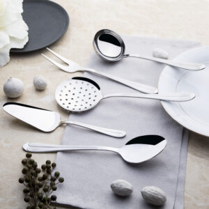 مجموعة أدوات تقديم الطعام تصميم راقي وحديث بجودة عالية / سراي ساتان 5 قطع – صناعة تركية – بيع بالجملة