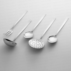 مجموعة أدوات تقديم الطعام تصميم حديث ورائع بجودة عالية / فيستا 5 قطع – صناعة تركية – بيع بالجملة