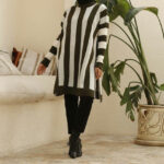 بلوزة نسائية مخططة بألوان مختلفة تصميم رائع وأنيق / صناعة تركية - بيع بالجملة