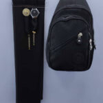 شال نسائي مع حقيبة وساعة وأسوارة بتصميم أنيق ورائع / صناعة تركية - بيع بالجملة