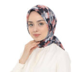 شال نسائي مع طبعات على شكل أوراق الخريف بتصميم عصري ورائع / صناعة تركية - بيع بالجملة