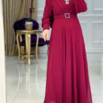 فستان نسائي بألوان مختلفة ورائعة تصميم عصري وأنيق / صناعة تركية - بيع بالجملة